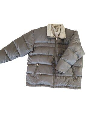 Outbrook Mens Puffer Down Jacket Coat Size XL Black Polyester Outer Shell Winter